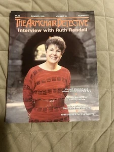 ๐The Armchair Detective-Summer 1989 Ruth Rendell Interview-Woolrich & Hitchcock - Picture 1 of 12