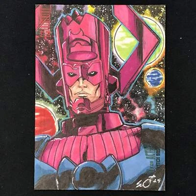 2022-23 Marvel Annual GALACTUS Ready For Action Sketch Booklet 1/1 TONY SCOTT - Image 1 of 2