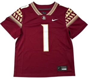NIKE NCAA FSU Florida State Seminoles Football Jersey Youth SMALL | GARNET - Picture 1 of 2