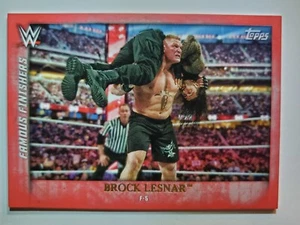 2015 Topps WWE Undisputed Famous Finishers RED #FF-16 BROCK LESNAR - Picture 1 of 2