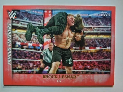 2015 Topps WWE Undisputed Famous Finishers RED #FF-16 BROCK LESNAR - Image 1 of 2