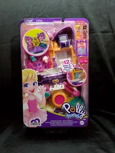 Polly Pocket Sparkle Stage Bow Compact Doll Playset Pop & Swap - Picture 1 of 6