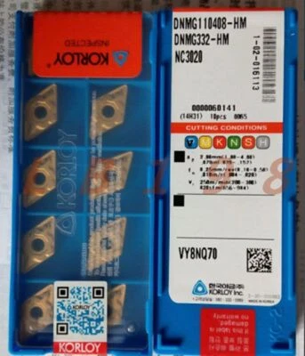 10Pcs NEW- KORLOY CNC   DNMG110408-HM NC3020 #T9* - Bild 1 von 4