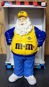 2002 NASCAR Santa Claus #36 Ken Shrader M&M Christmas Figurine by TREVCO 8" - Picture 1 of 14