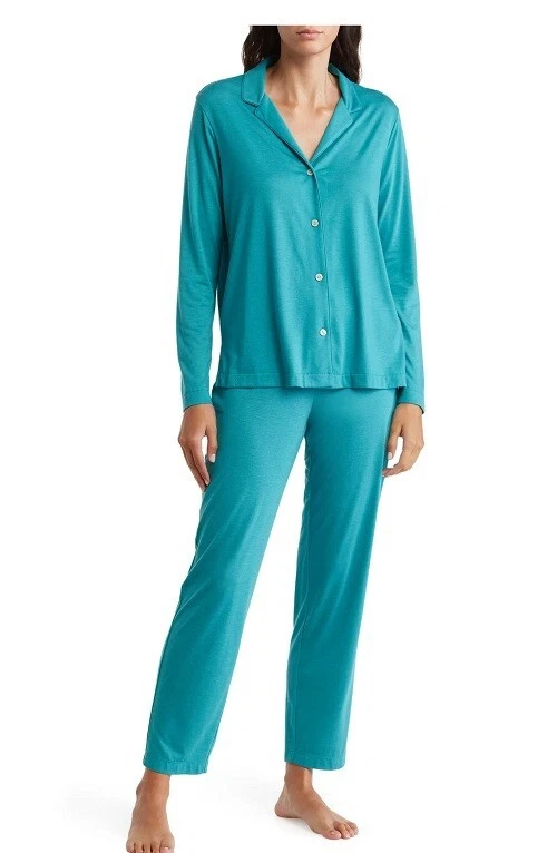 Juego de pijama Natori Shangril La verde azulado vivo nuevo con etiquetas - grande Foto 1 de 1