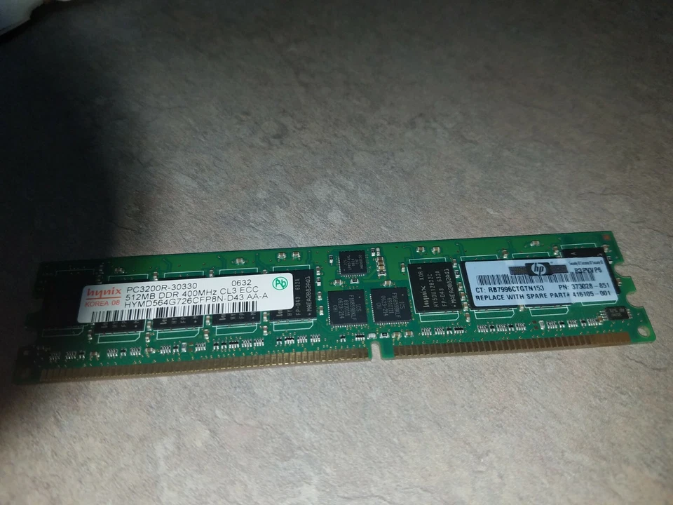 HP 512mb Memory - New Pulls - (4) p/n 405474-051 - Image 1 of 1