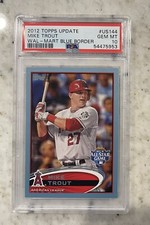 2012 Topps Update Walmart Blue Border Mike Trout PSA 10 POP 21