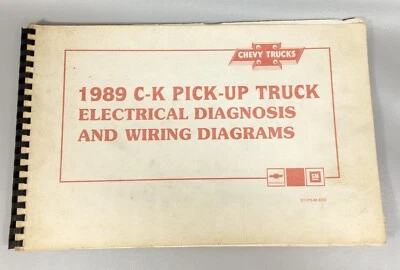 Chevrolet C/K 1989 camioneta 10-30 manual de diagramas de cableado eléctrico de fábrica Foto 1 de 4