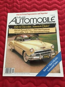 June 1989 COLLECTIBLE AUTOMOBILE Magazine 49-52 Chevrolet 65+ Plymouth 60 Edsel - Picture 1 of 9