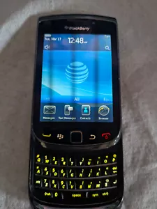 BlackBerry Torch 9800 - 4 GB - Black (AT&T) 3G Collectors Phone - Picture 1 of 4