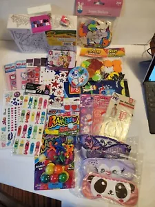 Lot of Items for Kids Stickers Jacks Puzzle Sleep Mask Balls Temp Tattoos NOS - Picture 1 of 10