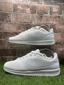 Nike Cortez Ultra Moire Blanco Platino Puro Hombre Entrenadores Reino Unido 8 845013-101 - Imagen 1 de 12