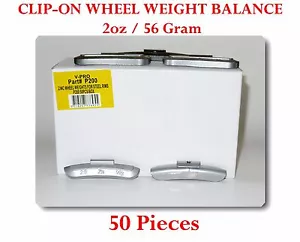 50 Pcs P Style Clip-on Wheel Weight Balance 2oz 56 gram P200 Led Free - Foto 1 di 3