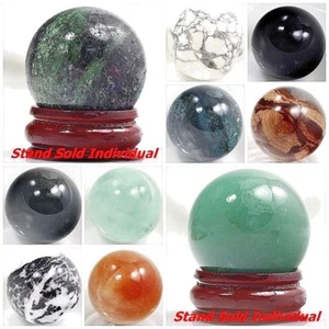 Natural Gemstone Round Ball Crystal Healing Sphere Massage Rock Stones 30mm ball - Picture 1 of 87