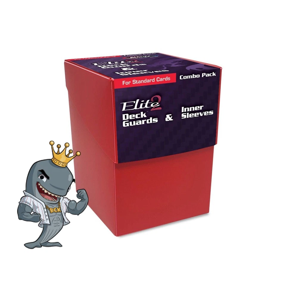 BCW Gaming Combo Pack - Inner Sleeves and Elite2 Deck Guards - Red FREE SHIP - Image 1 of 1