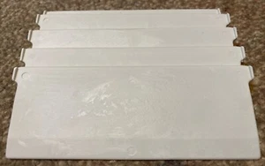 5 Pack - 5"/127mm Vertical Blind Chainless Weights - White Plastic - Picture 1 of 3