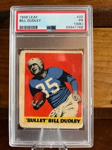 1949 Leaf Bill Dudley #22 Detroit Lions PSA 1 - Bild 1 von 2