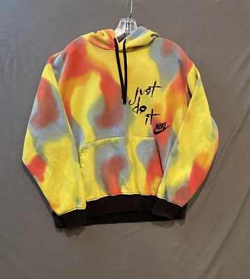 Nike Just Do It Tie Dye Sudadera con Capucha Para Hombres Grande Sudadera con Capucha Acciones Habla Más Fuerte Foto 1 de 4