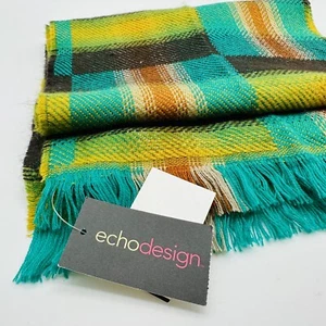 Nordstrom Rack Leaf Plaid Scarf NWT - Picture 1 of 6