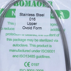 100 pcs Dental orthodontic Stainless steel arch wires 10 size 012U-020L Ovoid - Picture 1 of 52
