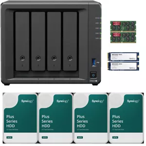 Synology DS423+ 4-Bay NAS 6GB RAM 800GB Cache 16TB (4x4TB) Synology Plus Drives - Picture 1 of 7