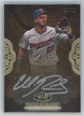 2019 Topps tier one 10/10 Eddie Rosario Auto Minnesota Twins #258A - Image 1 of 2