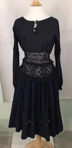 Anthropologie Bauern Spitzen Midikleid von Place Nationale $ 598 Gr. M - Neu mit Etikett  - Bild 1 von 8