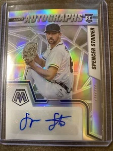 Spencer Strider 2022 Panini Mosaic Silver Prizm Rookie Auto - Picture 1 of 2