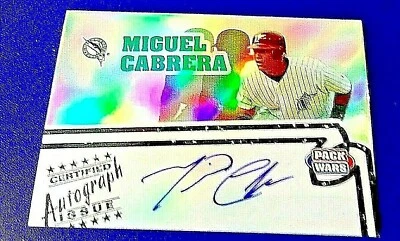 2005 2006 TOPPS PACK WARS MIGUEL CABRERA AUTO MT AUTOGRAPH  - Image 1 of 4