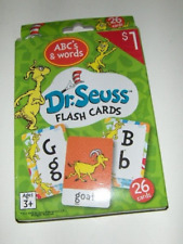 NEW Dr Seuss flash cards - abc's and words 26 cards 3+