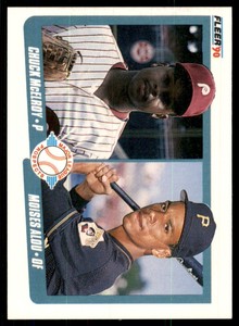 1990 Fleer Chuck McElroy/Moises Alou Rookie Pittsburgh Pirates/Philadelphia