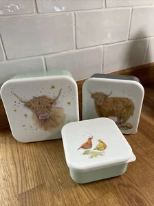 Highland Cow 3er Set Lunch-/Snackboxen - Bild 1 von 9