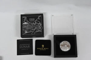 Moneda de prueba de plata 2025 serie lunar III año de la serpiente $1 1 oz - Perth Mint - Imagen 1 de 19