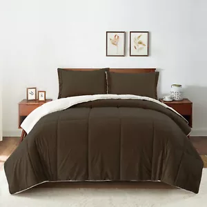Juegos de edredón cálido UNIKOME 3 PIEZAS Sherpa reversible con funda de almohada - Imagen 1 de 11