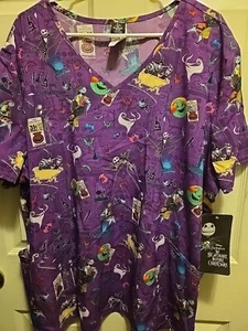 Disney Nightmare Before Christmas Größe 3XL Jack Skellington V-Ausschnitt Peeling Neu mit Etikett - Bild 1 von 8