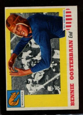 1955 Topps All American Football #80 Bennie Oosterbaan Michigan VG-EX+ LOOK! SV - Image 1 of 2