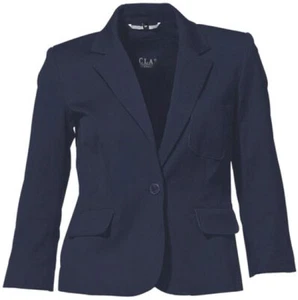 NEU BUSINESS KLASSIKER DESIGNER KURZ-BLAZER 36 38 CLASS marine blau 80€ *013175 - Picture 1 of 1