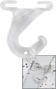 12 Lexan® Unbreakable Plastic Grid Ceiling Clips Hanger Suspended Track Acrylic - Picture 1 of 2