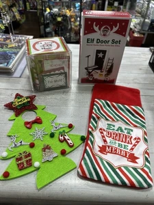 24 Days Of Elf On The Shelf Christmas Magic, Door Set, Sleeping Bag & Costume - Picture 1 of 11