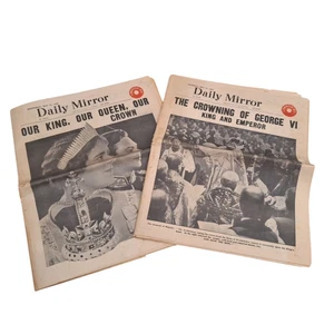 1936 Newspapers x 2 Daily Mirror Wed 12th & Thurs 13th May 1953   - Comments - Picture 1 of 24