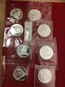 2006 Royal Canadian Mint (8 Coins) The Wolf 1/2oz Silver Round .999 BU - Picture 1 of 4