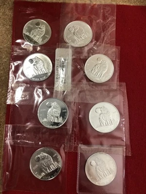 2006 Royal Canadian Mint (8 Coins) The Wolf 1/2oz Silver Round .999 BU - Image 1 of 4