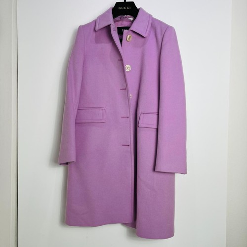 Cappotto Gucci Donna Manica Lunga Lunghezza Midi Lana Dal Giappone