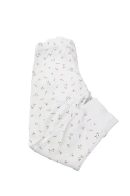 Kissy Kissy Girls Elastic Waistband Floral Pants White Multi Cotton Size 2 - Image 1 of 4
