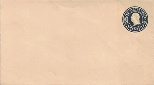 A Nice Looking, Problem Free 1916 Mint 5-cent Blue Postal Envelope, Scott #U444 - Picture 1 of 1