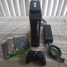 Xbox 360  Black Console 120GB HDD Tested Working