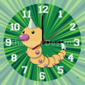 Exclusive Pokémon #013 Weedle First Gen Wall Clock - Picture 1 of 9