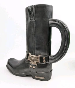 Harley-Davidson Black Boot Stein Mug Engineer of the Road Special Edition 1998 - Picture 1 of 16