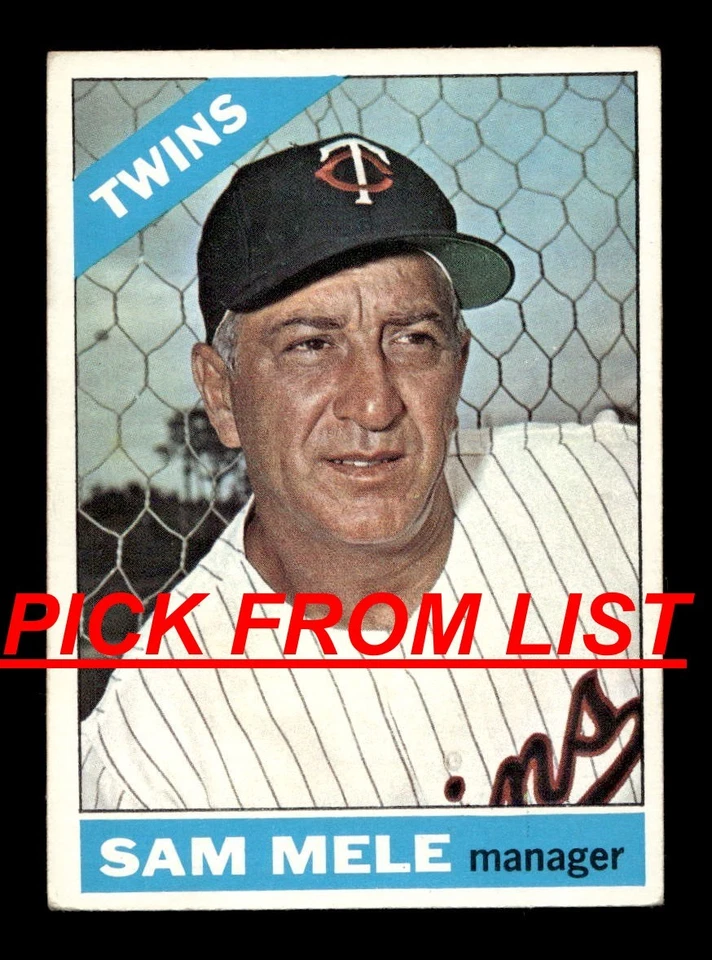 1966 Topps Baseball #2-441 VG-EX Pick From List ALL PICTURED vv9 - Image 1 of 1