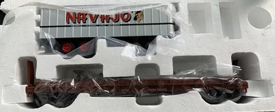 WEAVER 3-RAIL UNION PACIFIC 50’ FLAT CAR W/ NAVAJO 35’ TRAILER! O SCALE INDIAN - Image 1 of 4